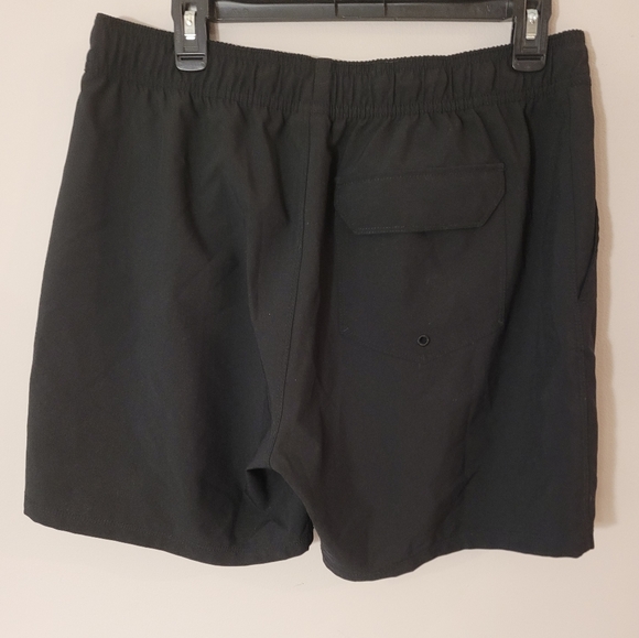 HURLEY Black STRETCH ELASTIC WAIST With Drawstring SHORTS MENS Large - Picture 2 of 2